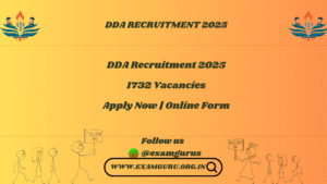DDA Recruitment 2025