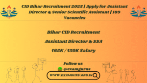 Bihar CID Recruitment
