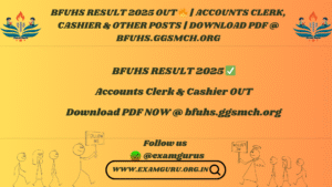 BFUHS RESULT 2025
