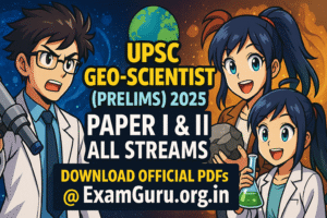 UPSC Geo Scientist 2025