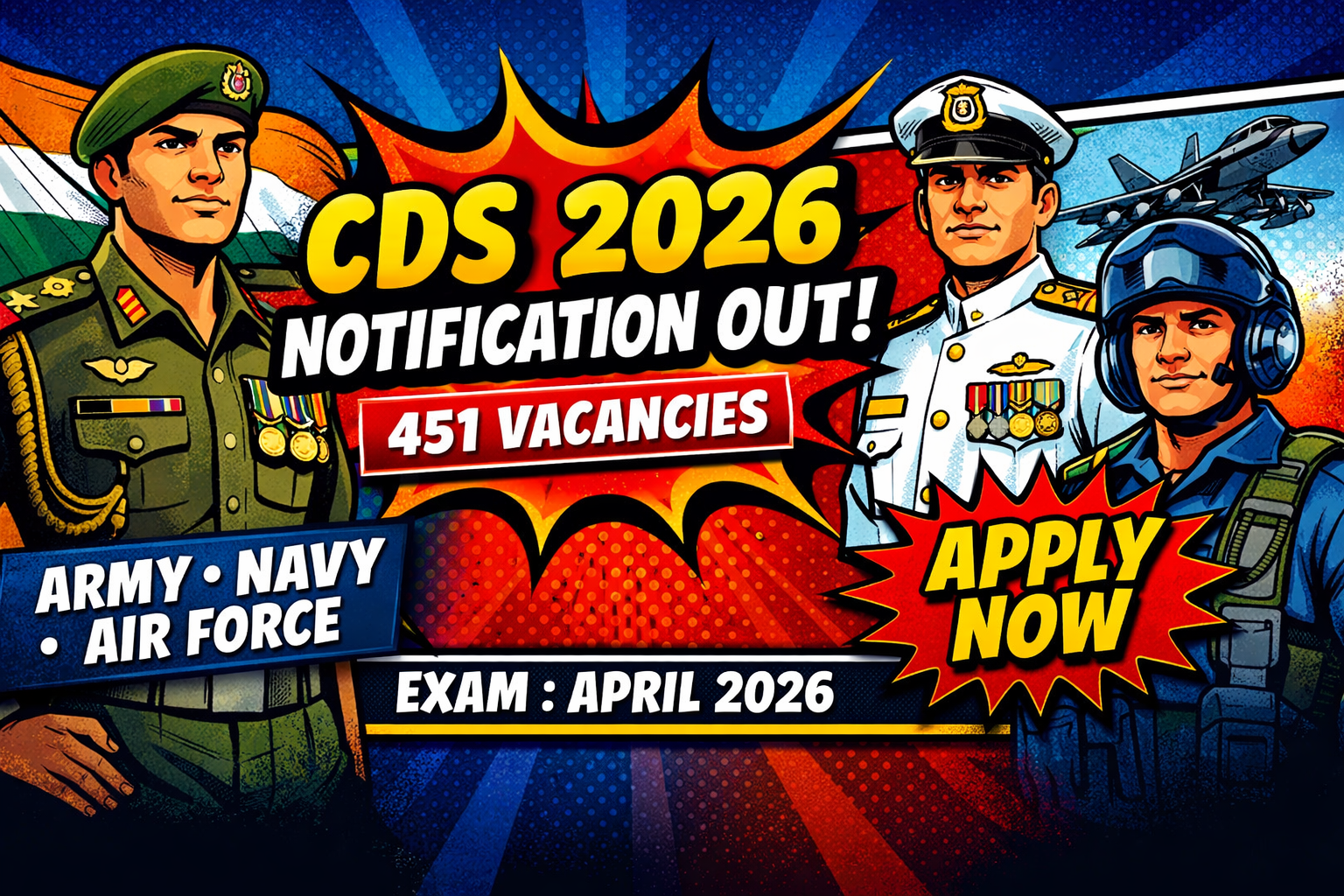 UPSC Combined Defence Services (CDS) Examination (I) 2026 - examguru.org.in