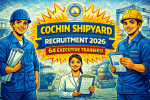 cochin shipyard recruitment 2026
