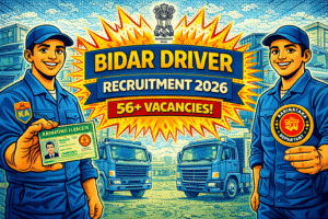 bidar driver recruitment 2026