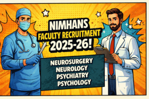 nimhans faculty recruitment 2025