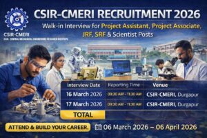 CSIR CMERI Recruitment 2026