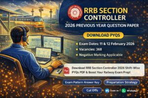 RRB Section Controller Previous Year Question Paper 2026