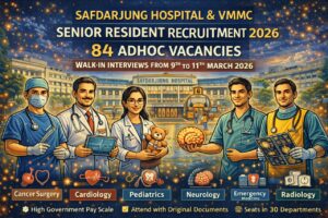 Safdarjung Hospital Senior Resident Recruitment 2026