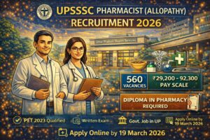 UPSSSC Pharmacist Recruitment 2026