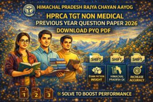 HPRCA TGT Non Medical Previous Year Question Paper 2026