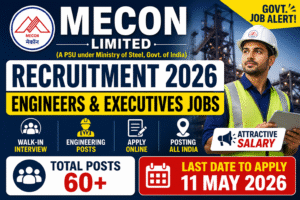 MECON Recruitment 2026