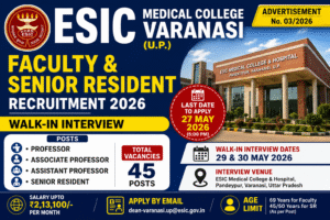 ESIC Recruitment 2026