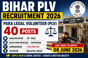 Bihar PLV Recruitment 2026