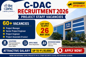 C-DAC Recruitment 2026 C-DAC Recruitment 2026