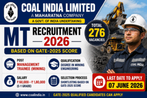 Coal India MT Recruitment 2026