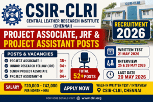 CSIR CLRI Recruitment 2026