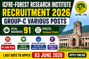 ICFRE Recruitment 2026 ICFRE Recruitment 2026