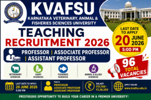 Karnataka Veterinary Recruitment 2026