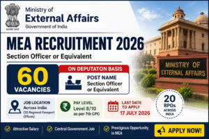 MEA Recruitment 2026
