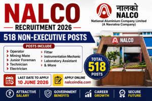 NALCO Non Executive Recruitment 2026