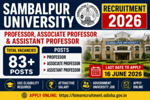 Sambalpur University Recruitment 2026