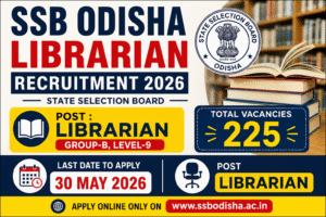 SSB Odisha Librarian Recruitment 2026