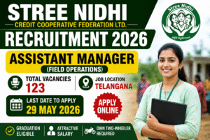 Stree Nidhi Recruitment 2026 Stree Nidhi Recruitment 2026