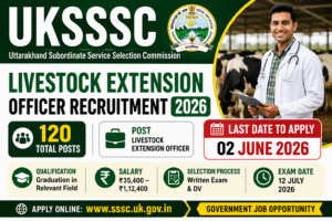 UKSSSC Recruitment 2026