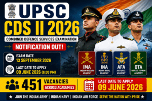 UPSC CDS II Recruitment 2026 Notification