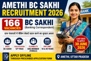 Amethi BC Sakhi Recruitment 2026