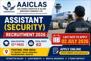AAICLAS Assistant Security Recruitment 2026