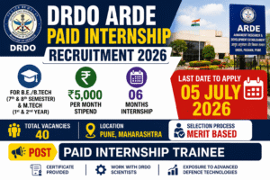 DRDO Internship 2026