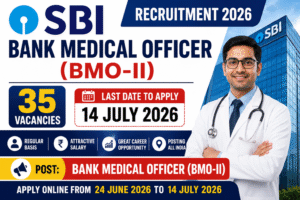 SBI Bank Medical Officer Recruitment 2026