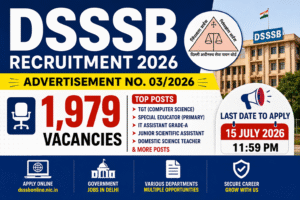 DSSSB Recruitment 2026
