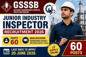 GSSSB Junior Industry Inspector Recruitment 2026