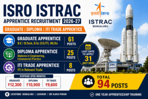 ISRO Apprentice Recruitment 2026
