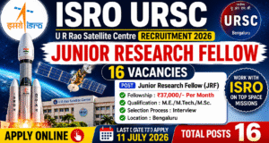 ISRO JRF Recruitment 2026