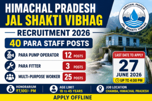 HP Jal Shakti Vibhag Recruitment 2026