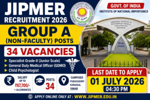 JIPMER Recruitment 2026