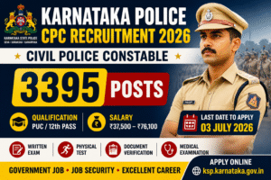 Karnataka Police Recruitment 2026