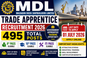 MDL Apprentice Recruitment 2026