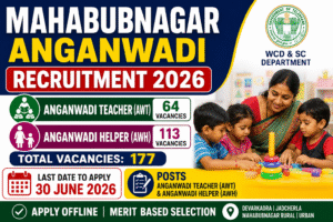 Mahabubnagar Anganwadi Recruitment 2026