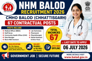NHM Balod Recruitment 2026