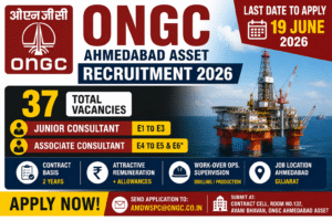 ONGC Ahmedabad Recruitment 2026