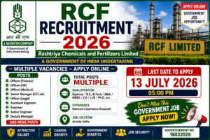 RCF Recruitment Notification 2026