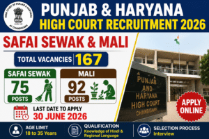 Punjab and Haryana High Court Recruitment 2026