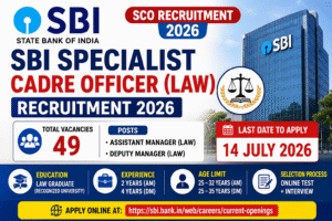 SBI SCO Recruitment 2026