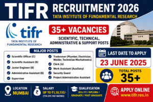 TIFR Recruitment 2026