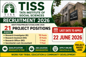 TISS Recruitment 2026