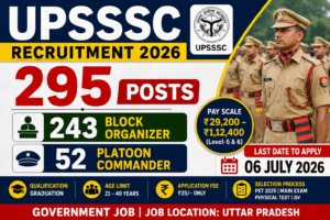 UPSSSC Recruitment 2026