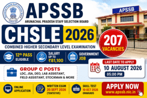APSSB CHSLE Recruitment 2026